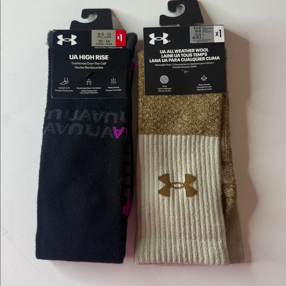 Under Armour Assortment of Socks 4 Pairs Size Large 8.5-13 - Picture 3 of 16